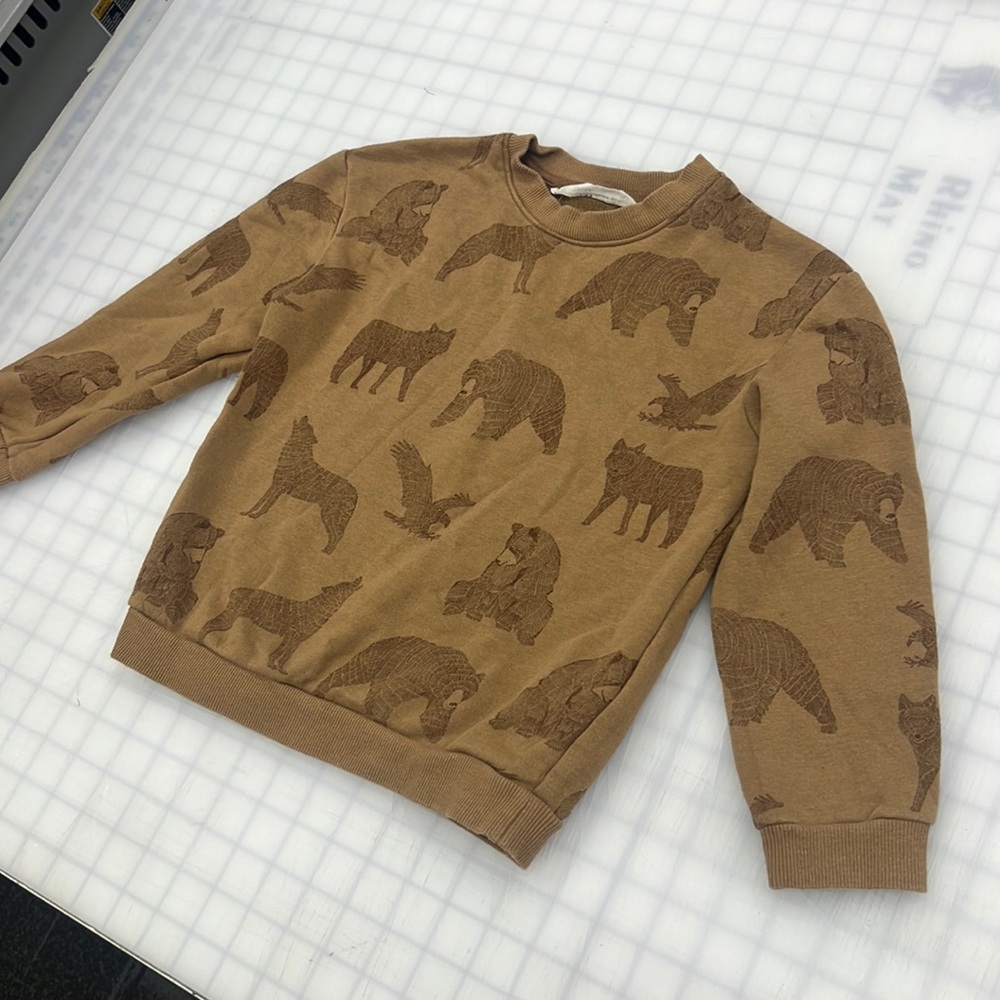 Wild life little boys size 5-6 sweatshirt hoodless